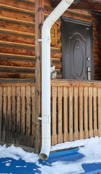 Porch Downspout Installation in Seattle